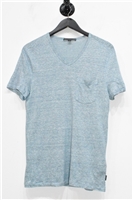 Blue Stripe John Varvatos T-Shirt, size S