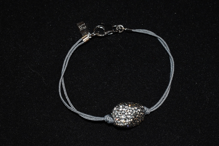 Carbon Swarovski Bracelet, size O/S