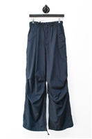 Navy Rag & Bone Wide-Leg Trousers, size S