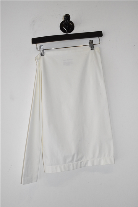 Soft White Helmut Lang One-Sleeve Top, size M