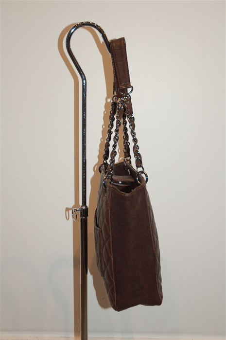 Dark Chocolate Chanel - Vintage Tote, size S