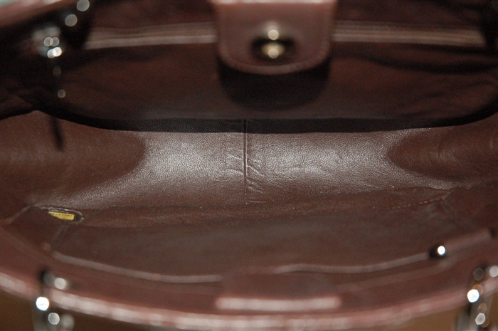 Dark Chocolate Chanel - Vintage Tote, size S