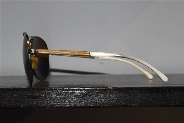 Gold Chanel Sunglasses, size O/S