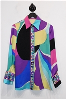 Print Emilio Pucci Silk Shirt, size S