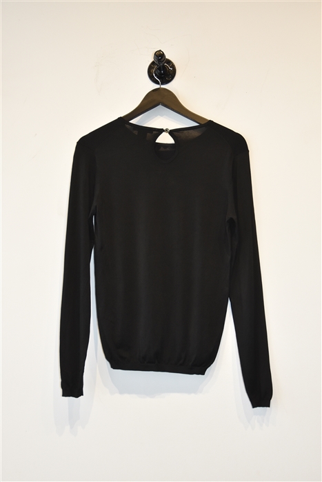 Basic Black Pink Tartan Pullover, size M