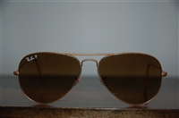 Brushed Gold Ray Ban Sunglasses, size O/S