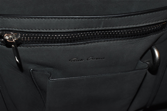 Black Leather Rick Owens Tote, size L