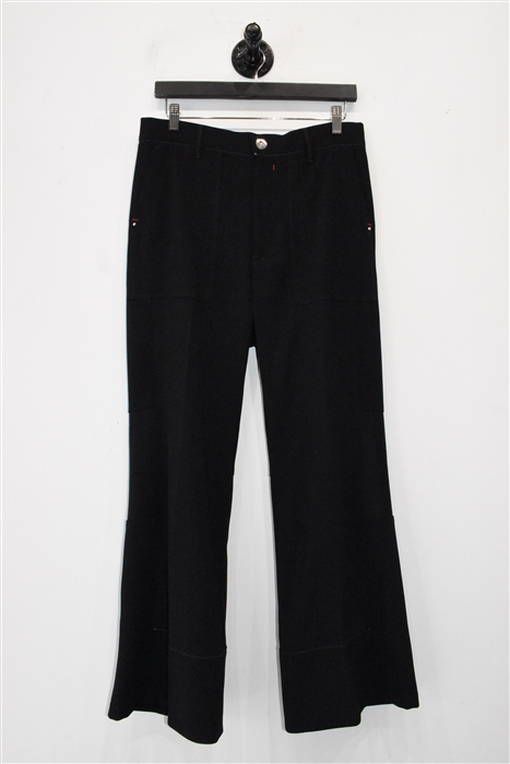 Basic Black High Trousers, size 10