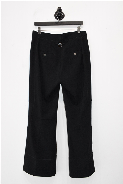 Basic Black High Trousers, size 10