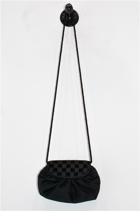 Black Satin Fendi - Vintage Evening Bag, size S