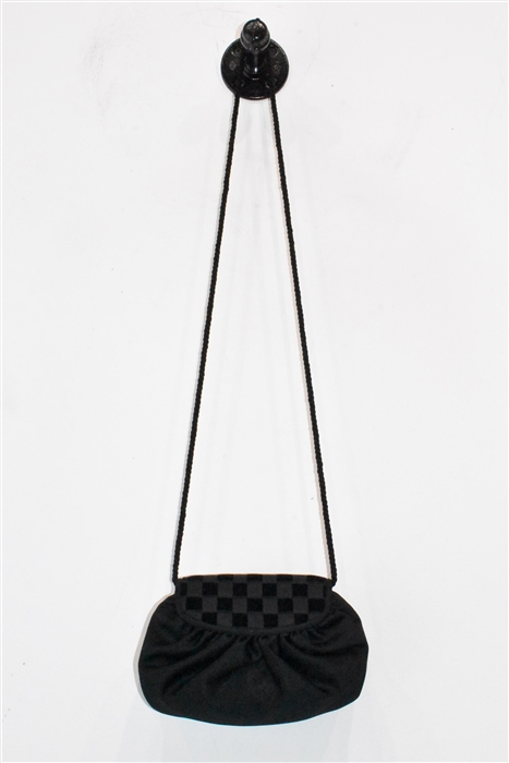 Black Satin Fendi - Vintage Evening Bag, size S