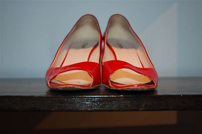 Cherry Miu Miu Sandal, size 7.5