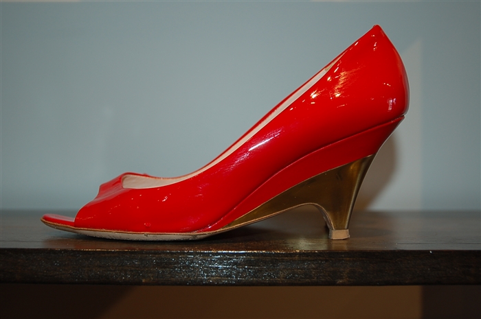 Cherry Miu Miu Sandal, size 7.5