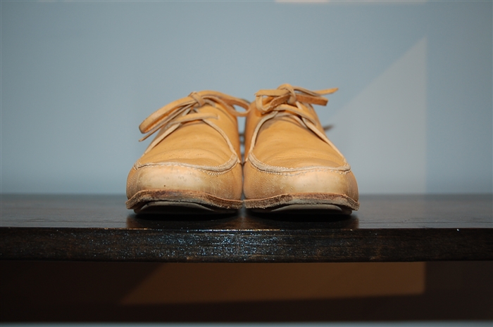 Tan Prada Desert Shoe, size 7.5