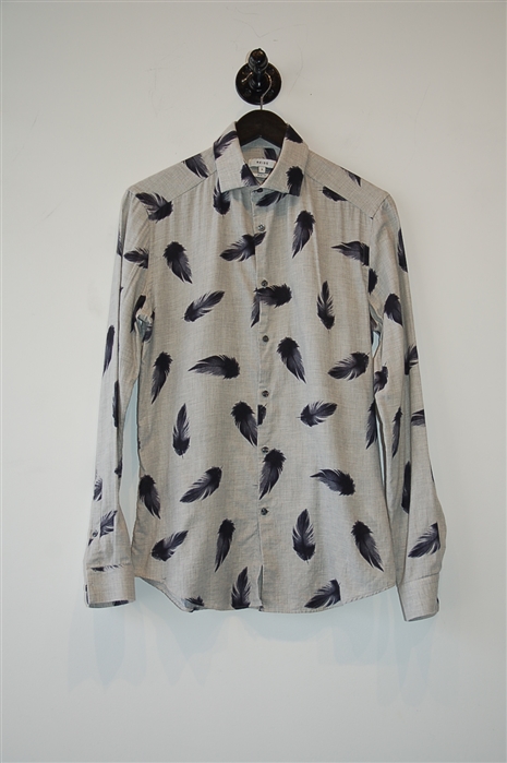 Light Ash No Label Button Shirt, size S
