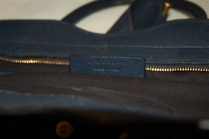 Navy Saint Laurent Satchel, size M