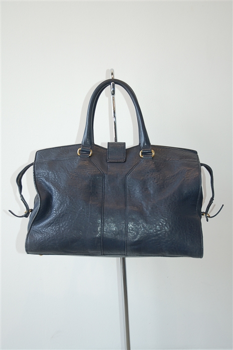 Navy Saint Laurent Satchel, size M