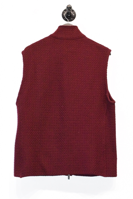 Burgundy Maurizio Baldassari Vest, size XL