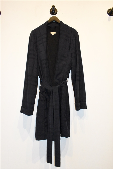 Blue Check Burberry Robe, size L