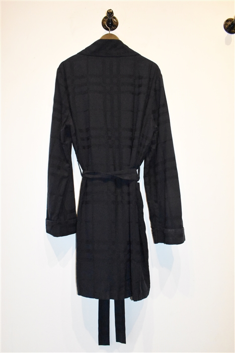 Blue Check Burberry Robe, size L