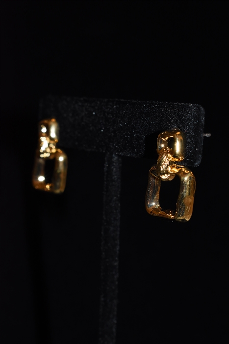 Gold Nina Ricci - Vintage Earrings, size O/S