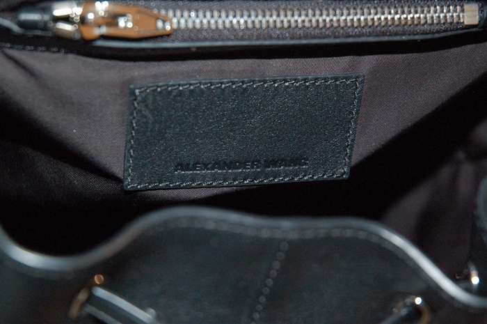 Black Leather Alexander Wang Backpack, size M