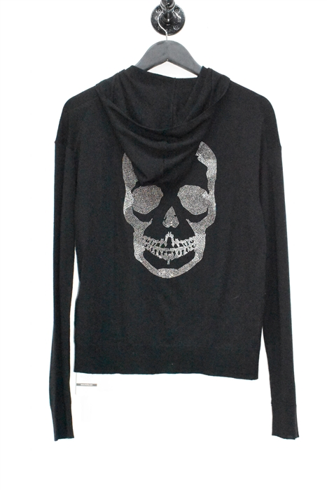Black Zadig & Voltaire Zippered Hoodie, size S