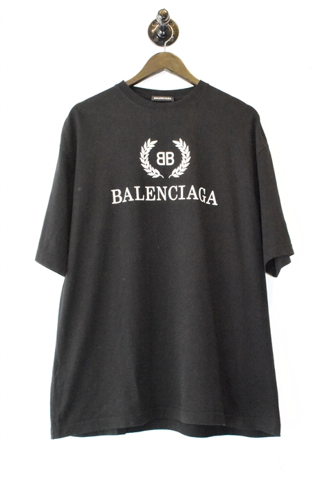 Basic Black Balenciaga T-Shirt, size XL