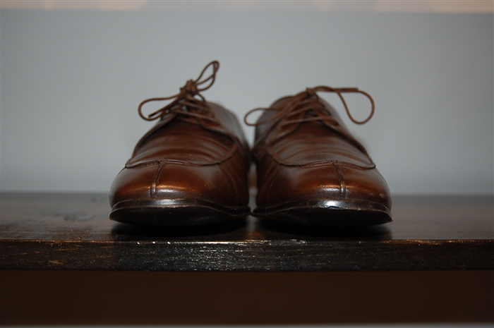 Dark Leather Salvatore Ferragamo Derby, size 9.5