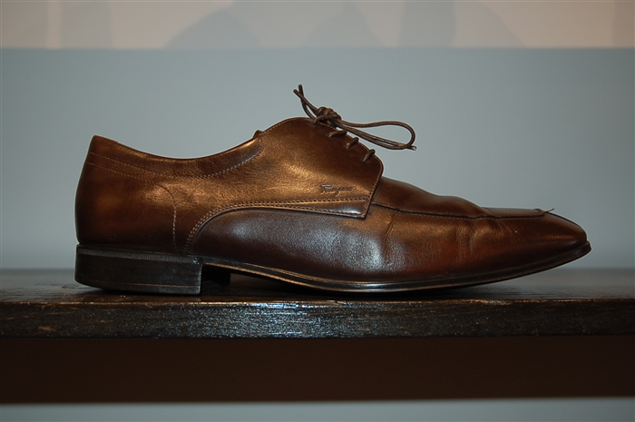 Dark Leather Salvatore Ferragamo Derby, size 9.5