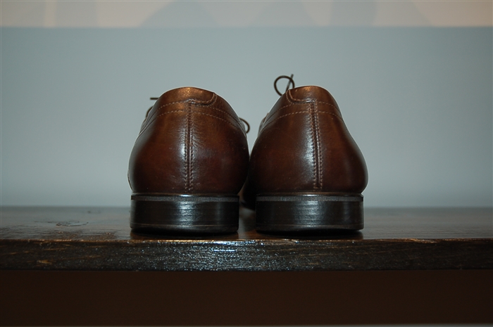 Dark Leather Salvatore Ferragamo Derby, size 9.5