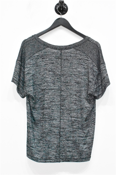 Gray Melange Rag & Bone Short-Sleeved Top, size M