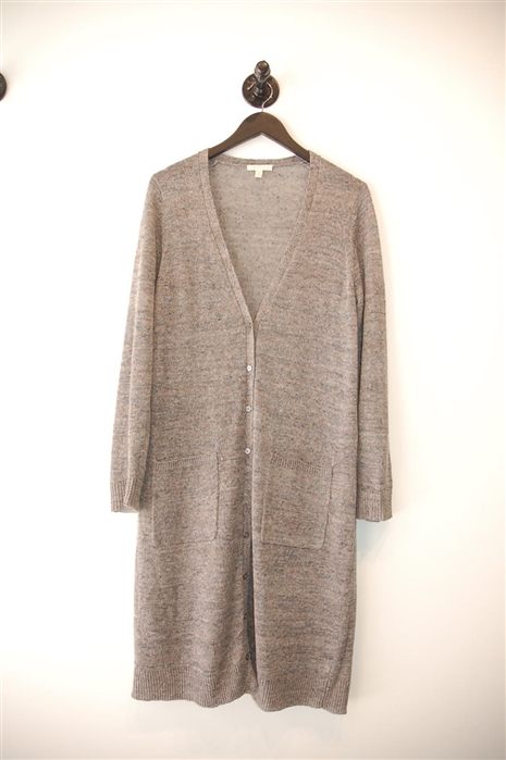 Taupe Eileen Fisher Long Cardigan, size M