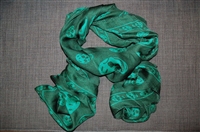 Green Tones Alexander McQueen Silk Scarf, size O/S