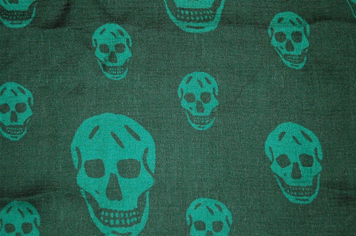 Green Tones Alexander McQueen Silk Scarf, size O/S