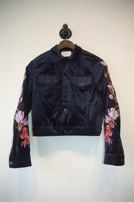 Navy Sandro Jacket, size M