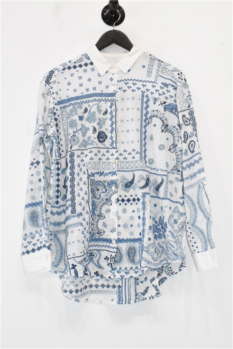 Patchwork Johnny Was Shirt, size S