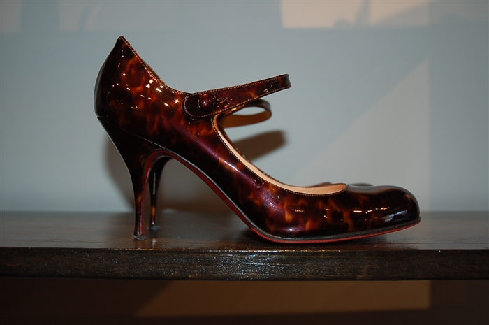 Tortoise Shell Christian Louboutin Mary Janes, size 8