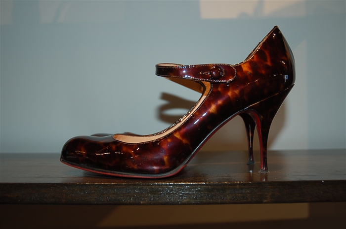 Tortoise Shell Christian Louboutin Mary Janes, size 8