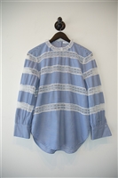 Blue Stripe Sandro Blouse, size S