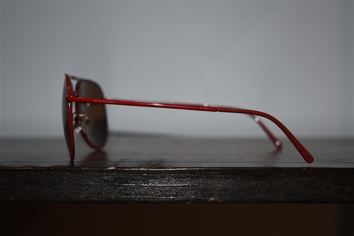 Deep Red Burberry Sunglasses, size O/S
