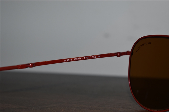 Deep Red Burberry Sunglasses, size O/S
