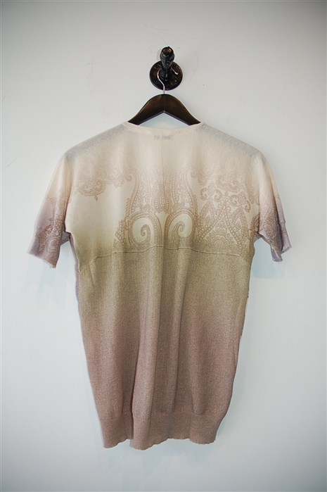 Paisley Etro Short-Sleeved Top, size 6