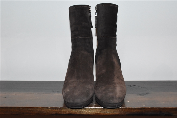 Brown Suede Prada Ankle Boots, size 7.5