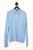 Dusk Blue John Smedley Polo, size L