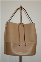 Tan Michael Kors Collection Bucket Bag, size M