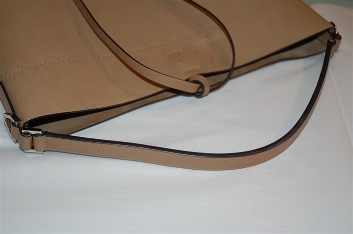 Tan Michael Kors Collection Bucket Bag, size M