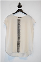 Pale Beige Luisa Cerano Cap-Sleeve, size 8