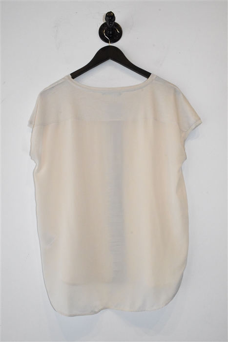 Pale Beige Luisa Cerano Cap-Sleeve, size 8