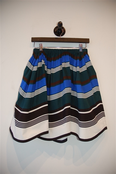 Striped Fendi A-Line Skirt, size 6